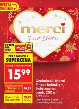 Biedronka Czekoladki Merci Finest Selection świąteczne oferta