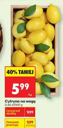 Biedronka Cytryna na wagę Biedronka oferta
