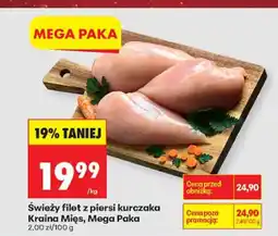 Biedronka Świeży filet z piersi kurczaka Kraina Mięs, Mega Paka oferta