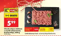 Biedronka Mięso mielone chude z szynki wieprzowej Kraina Mięs 500 g oferta
