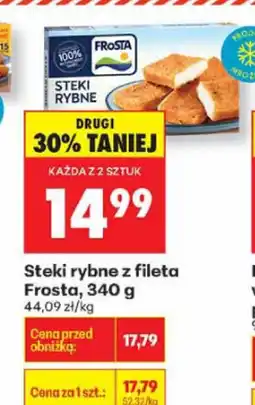 Biedronka Steki rybne z fileta Frosta, 340 g oferta