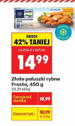 Biedronka Złote paluszki rybne Frosta, 450 g oferta