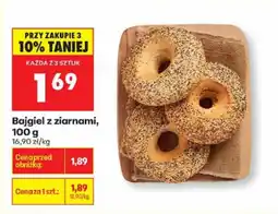 Biedronka Bajgiel z ziarnami, 100 g Biedronka oferta