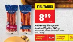 Biedronka Kabanosy klasyczne Kraina Wędlin, 300 g oferta