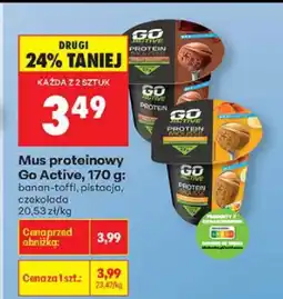 Biedronka Mus proteinowy Go Active, 170 g oferta