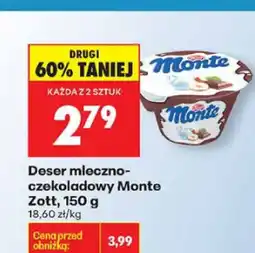 Biedronka Deser mleczno-czekoladowy Monte Zott, 150 g oferta