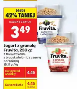 Biedronka Jogurt z granolą Fruvita, 230 g oferta