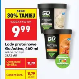 Biedronka Lody proteinowe Go Active, 460 ml oferta