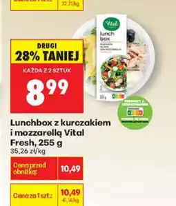 Biedronka Lunchbox z kurczakiem i mozzarellą Vital Fresh, 245 g oferta