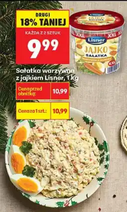 Biedronka Sałatka warzywna z jajkiem Lisner 1kg oferta