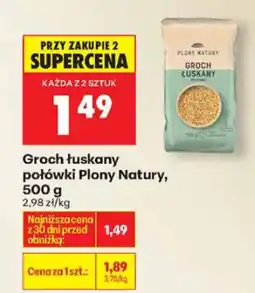 Biedronka Groch łuskany połówki Plony Natury 500g oferta