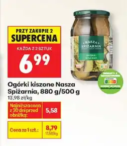 Biedronka Ogórki kiszone Nasza Spiżarnia oferta