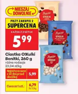 Biedronka Ciastka OlKulki Bonitki 260g - różne rodzaje oferta