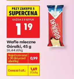 Biedronka Wafle mleczne Góralki oferta