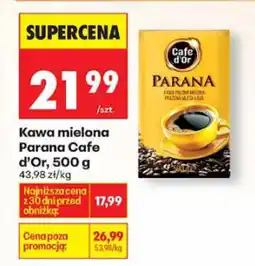 Biedronka Kawa mielona Parana Cafe d'Or 500g oferta