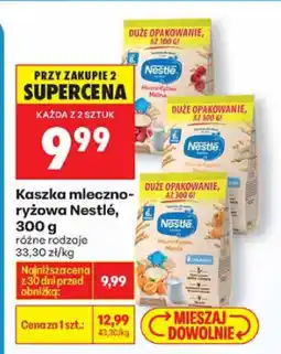 Biedronka Kaszka mleczno-ryżowa Nestlé, 300 g różne rodzaje oferta