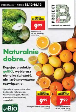 Biedronka Mandarynka Go Bio opak. 750g oferta