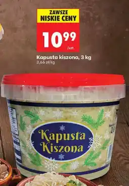Biedronka Kapusta kiszona 3 kg Biedronka oferta