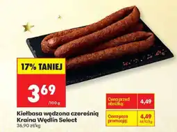 Biedronka Kiełbasa wędzona czereśnią Kraina Wędlin Select oferta