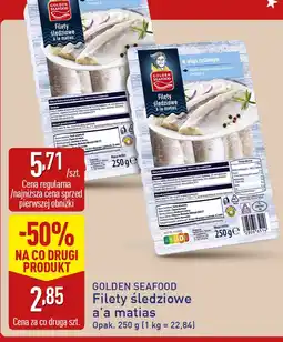 ALDI Filety śledziowe a'a matias Golden Seafood w oleju roślinnym oferta