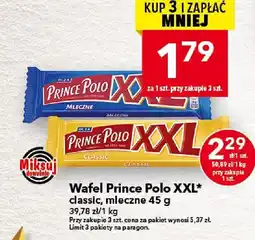Lewiatan Wafel Prince Polo XXL mleczne 45 g oferta