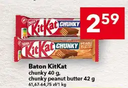 Lewiatan Baton KitKat chunky 40 g, chunky peanut butter 42 g oferta