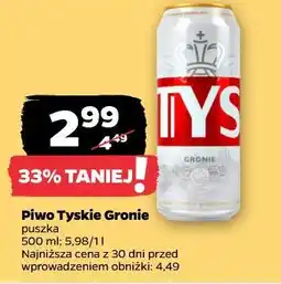Netto Piwo Tyskie Gronie oferta