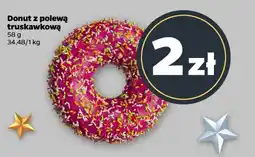 Netto Donut z polewą truskawkową oferta