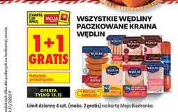 Biedronka Wszystkie wędliny paczkowane Kraina Wędlin oferta