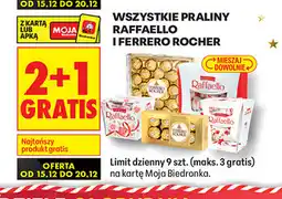 Biedronka Wszystkie praliny Rafaello i Ferrero Rocher oferta