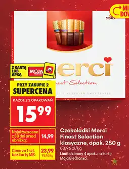 Biedronka Czekoladki Merci Finest Selection klasyczne, opak. 250 g oferta
