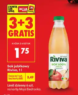 Biedronka Sok jabłkowy Riviva oferta