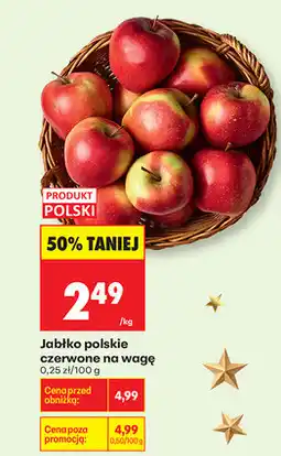 Biedronka jabłko polskie czerwone na wagę oferta