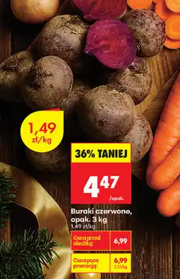Biedronka Buraki czerwone, opak. 3 kg oferta
