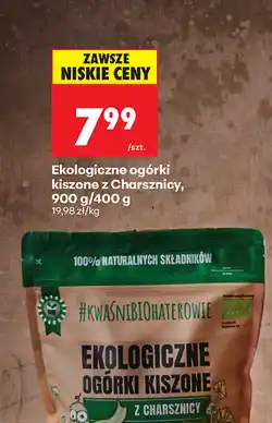 Biedronka Ekologiczne ogórki kiszone z Charsznicy oferta