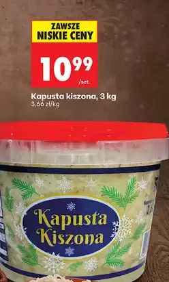 Biedronka Kapusta Kiszona, 3 kg oferta