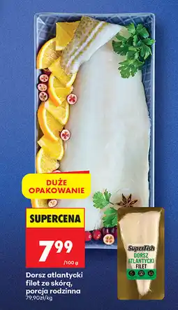 Biedronka Dorsz atlantycki filet ze skórą, porcja rodzinna oferta