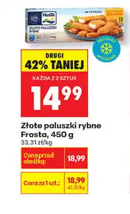 Biedronka Złote paluszki rybne Frosta oferta