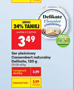 Biedronka Ser pleśniowy Camembert naturalny oferta