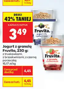 Biedronka Jogurt z granolą Fruvita oferta