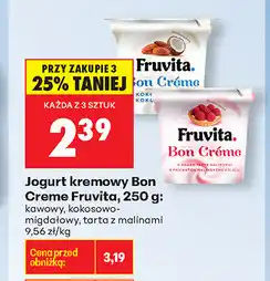 Biedronka Jogurt kremowy Bon Crome Fruvita, 250 g oferta