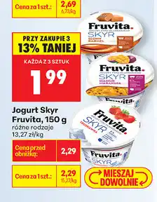Biedronka Jogurt Skyr Fruvita oferta