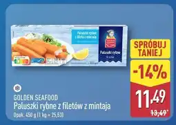 ALDI Paluszki rybne z filetów z mintaja Golden Seafood oferta