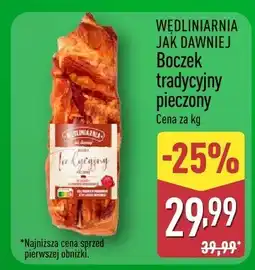 ALDI Boczek tradycyjny pieczony Aldi oferta