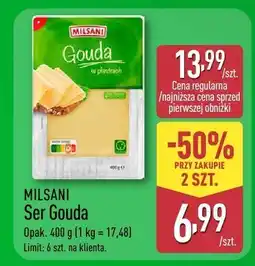 ALDI Ser Gouda w plastrach MILSANI oferta