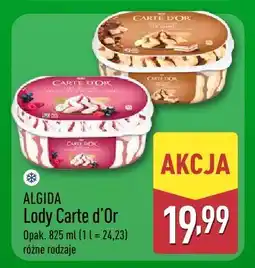 ALDI Lody Carte d'Or różne rodzaje ALGIDA oferta