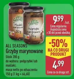ALDI Grzyby marynowane ALL SEASONS oferta