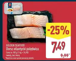 ALDI Dorsz atlantycki polędwica świeży bez skóry GOLDEN SEAFOOD oferta