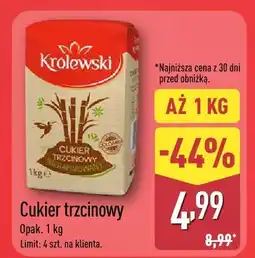 ALDI Cukier trzcinowy Królewski oferta