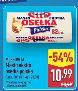 ALDI Masło ekstra osełka polska MLEKOVITA oferta